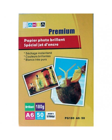 Papier photo A6 haute définition , 180 g/m²